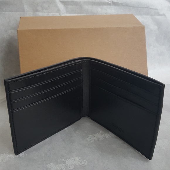 COACH SLIM BILLFOLD WALLET IN SIGNATURE CANVAS - Picture 2 of 2